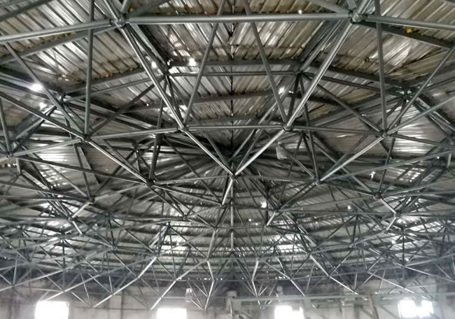 洗煤廠蓄水池球形網架